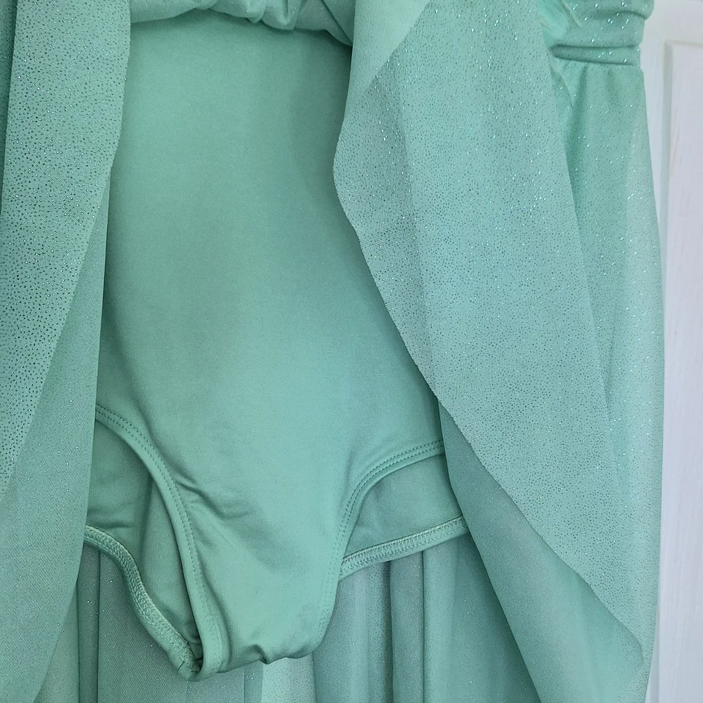 Weissman Mint Green and Ivory Lyrical Dance Costume